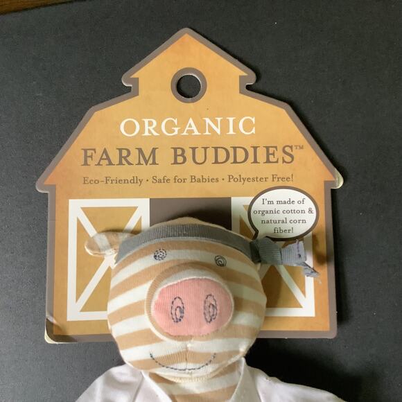 Organic Farm Buddies Pork Chop Pig Plush Toy - NWT - Hypoallergenic - - Picture 2 of 5